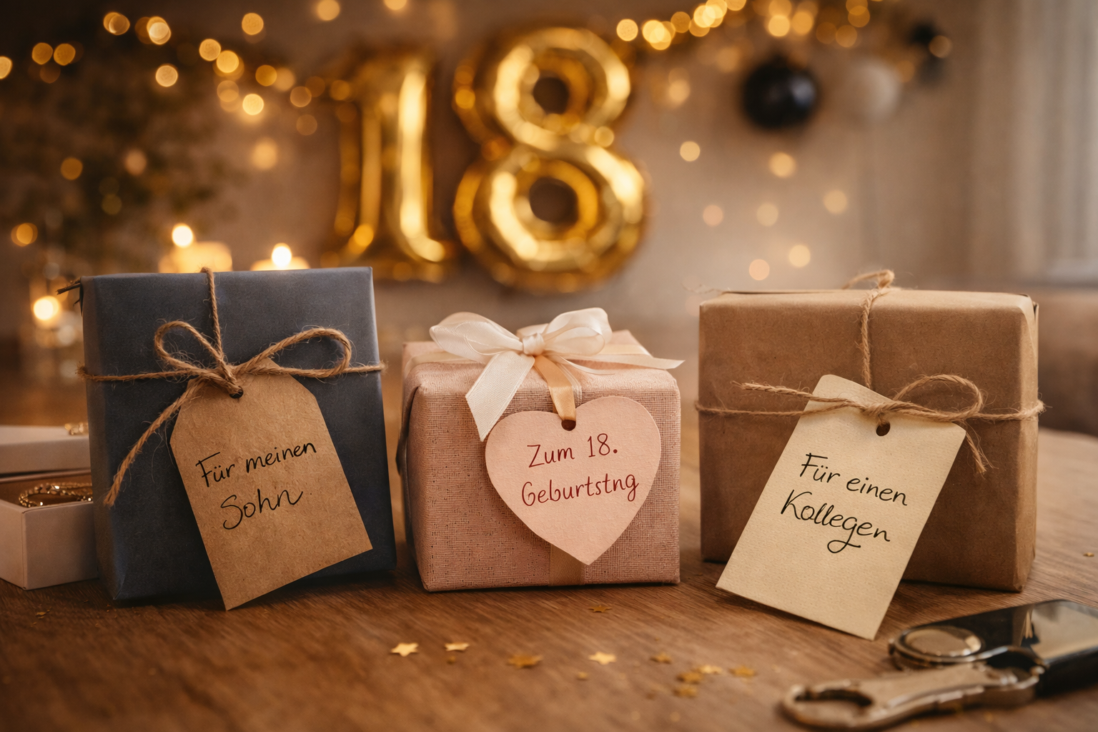 Cadeau pour un 18e anniversaire