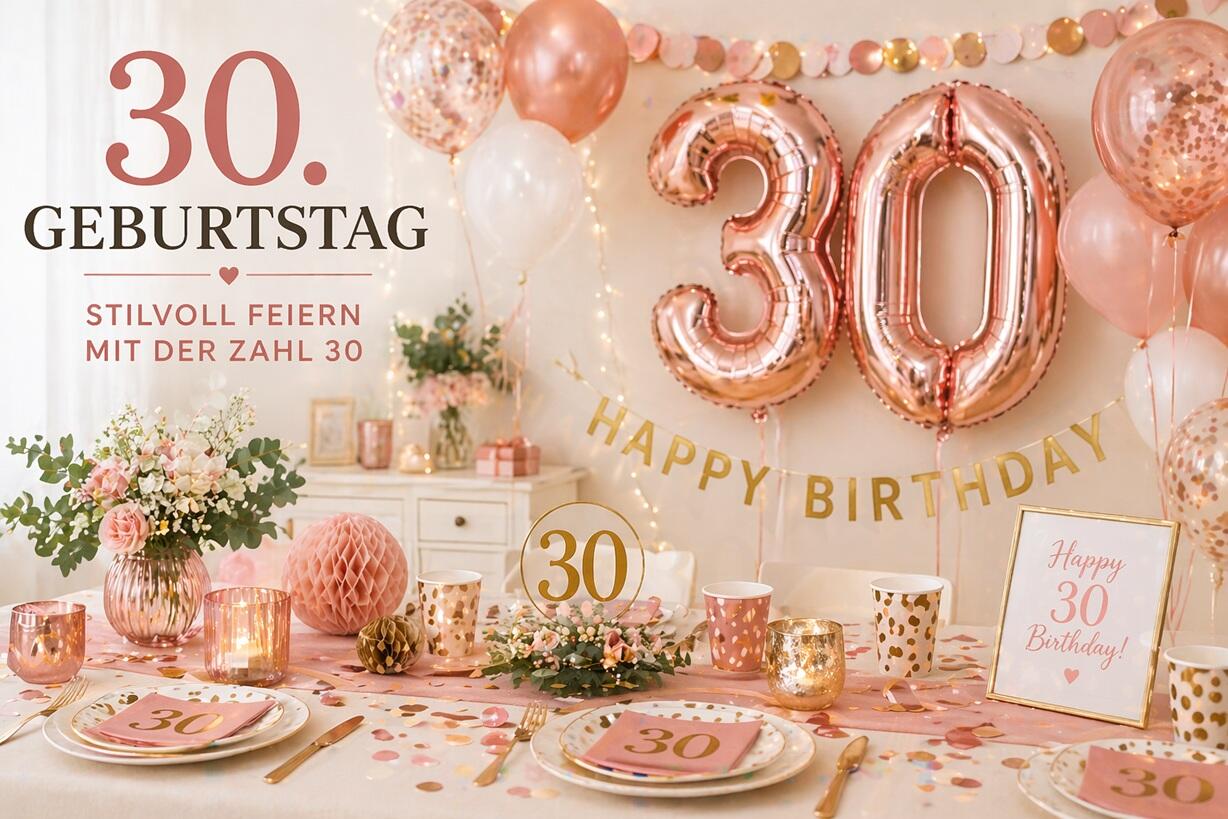 30 Geburtstagsdeko