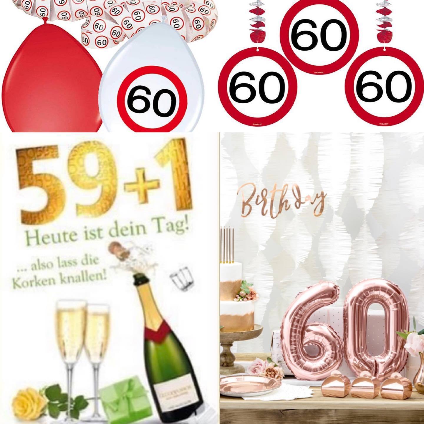Ballondekoration zum 60. Geburtstag