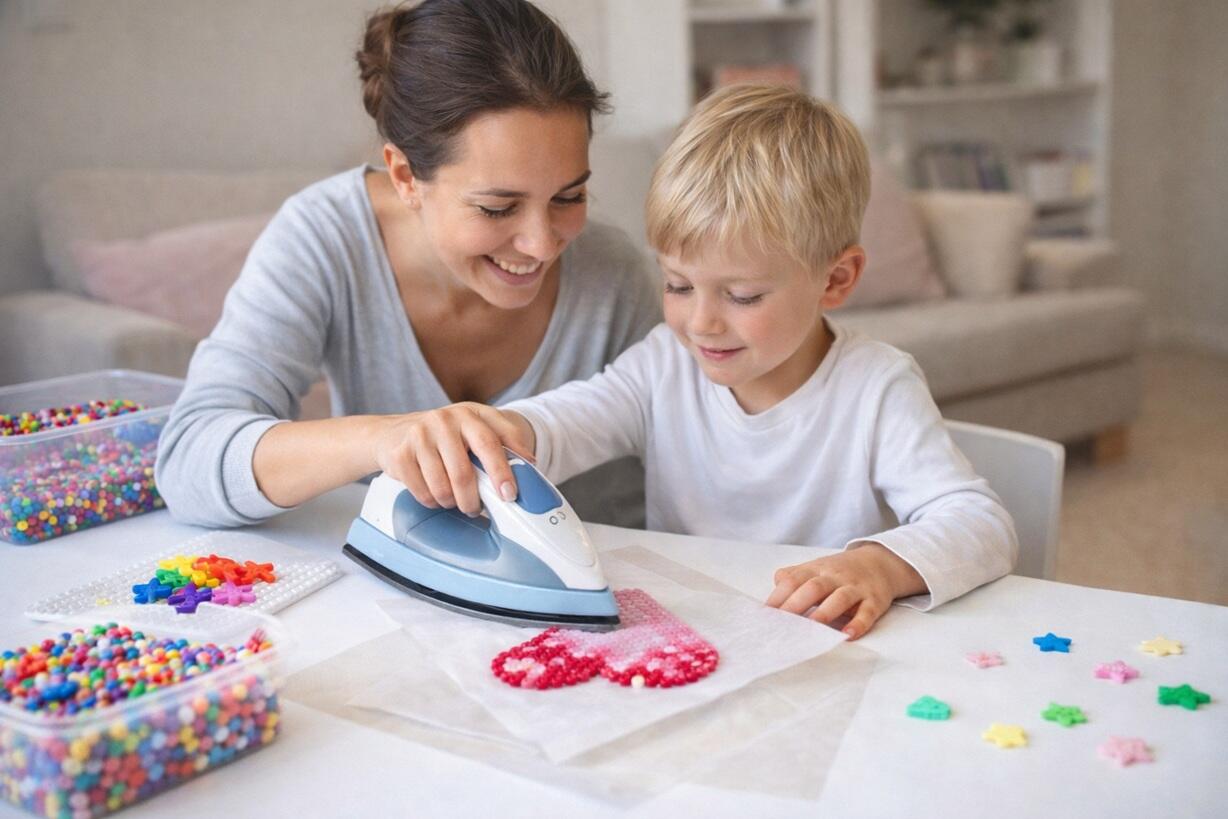 Bügelperlen-Bügelen