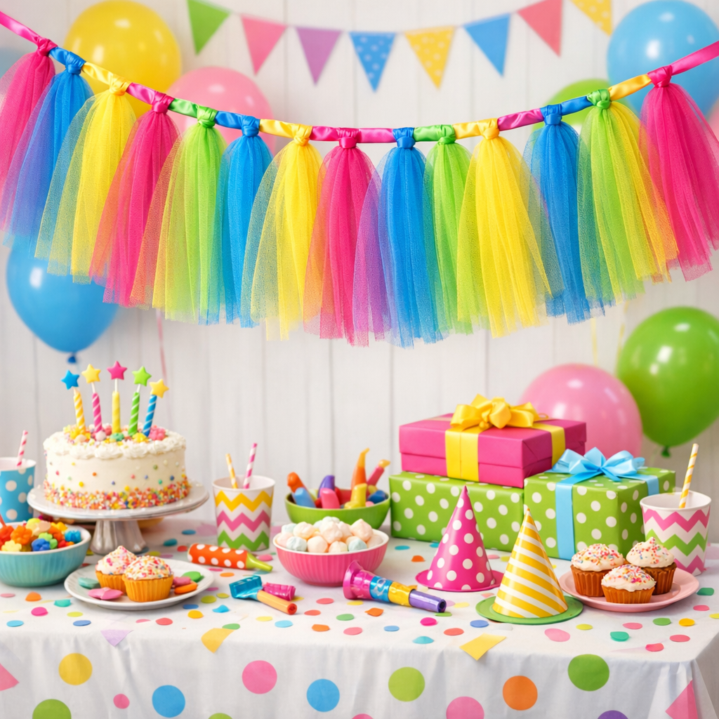 DIY guirlande en tulle