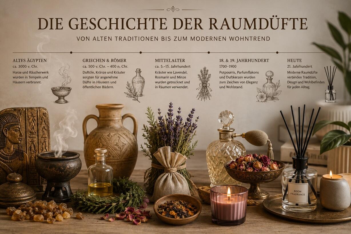 Die Geschichte der Raumdüfte