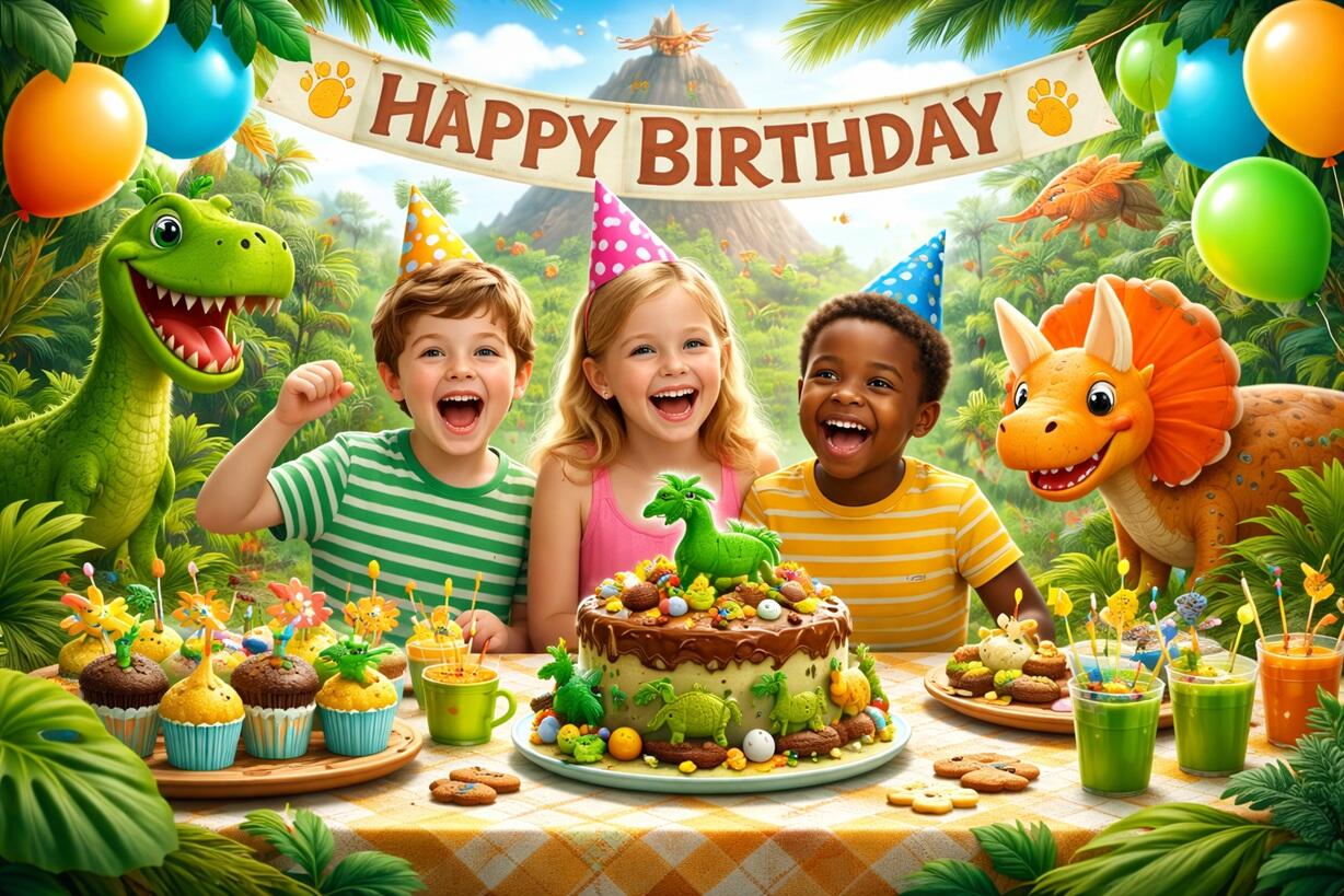 Dino-Kindergeburtstag