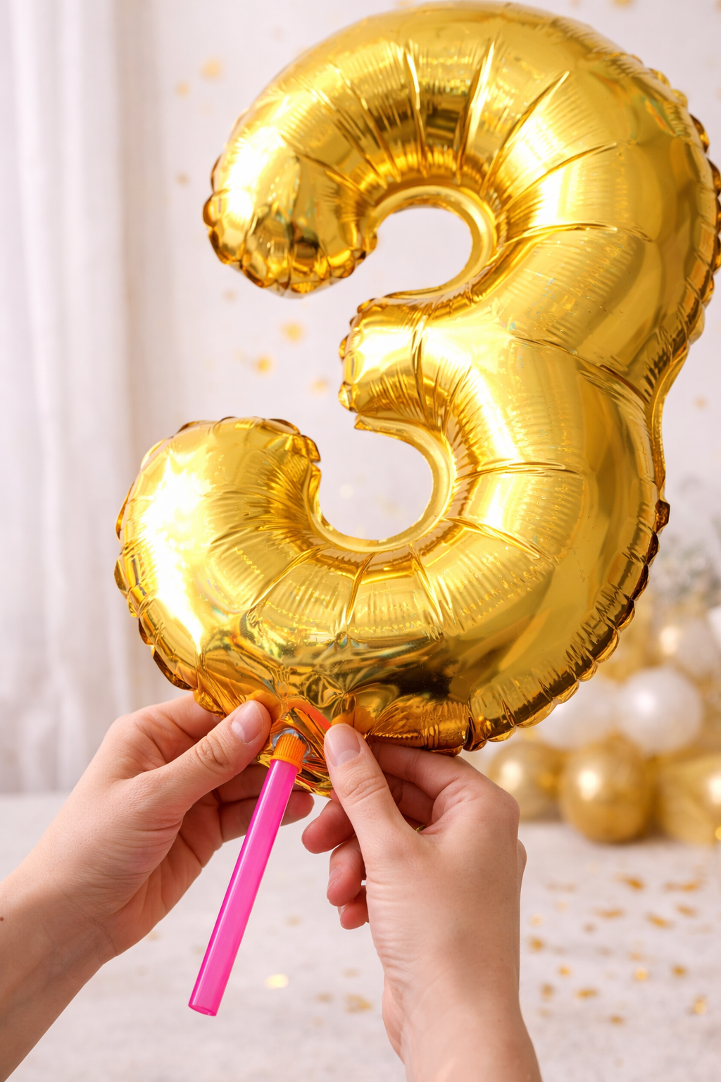 Folienballon-aufblasen