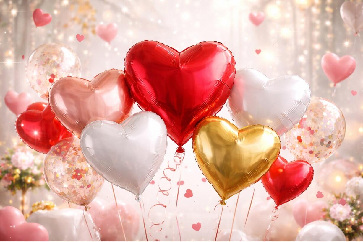 Herz-Ballons