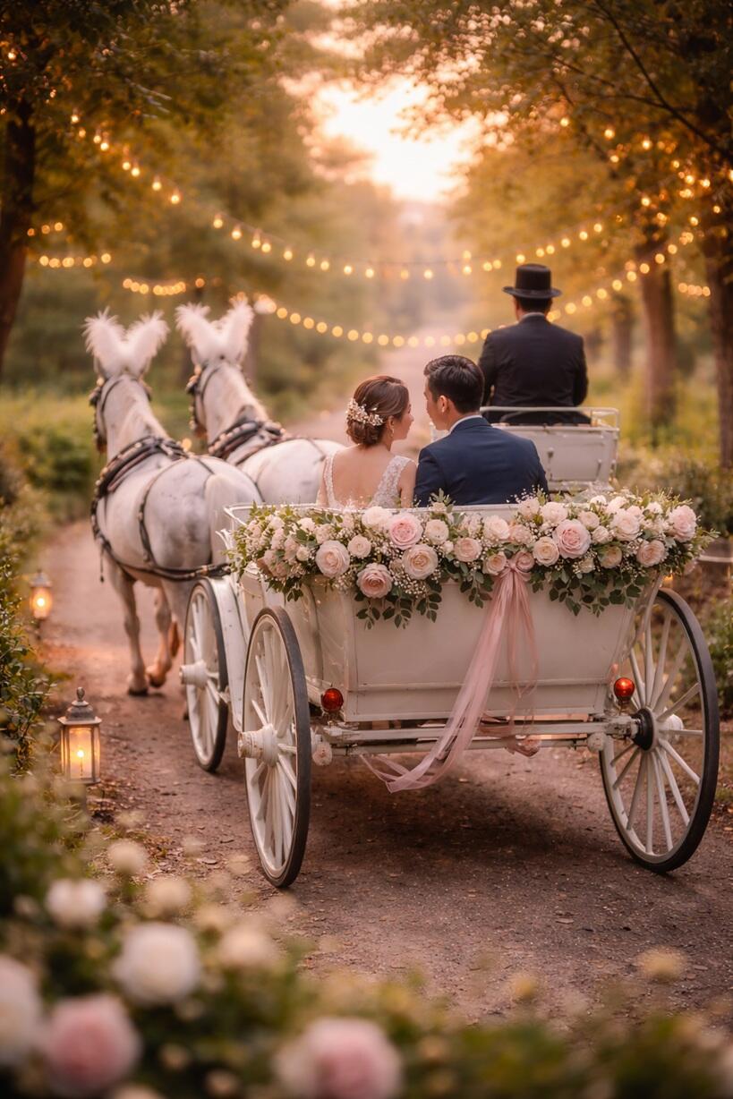 Hochzeitsauto-geschichte-Pferdewagen