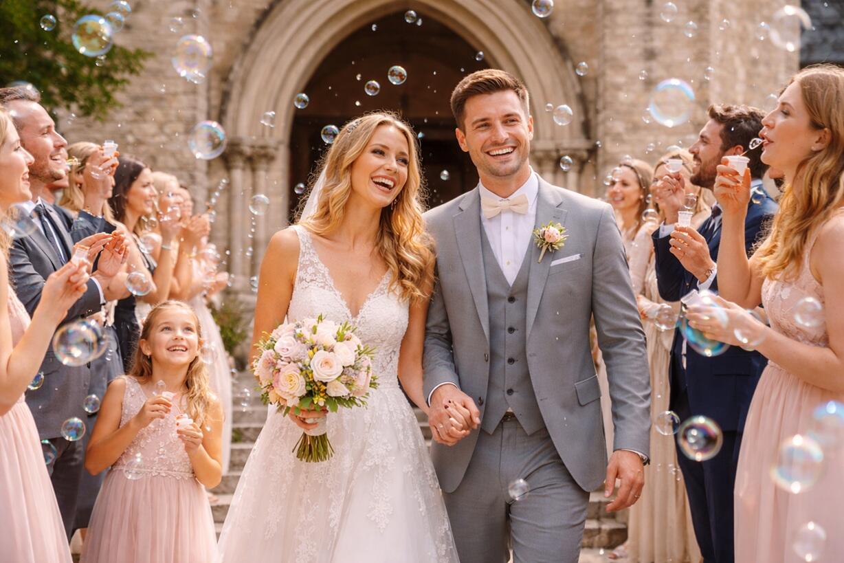 Seifenblasen-hochzeit