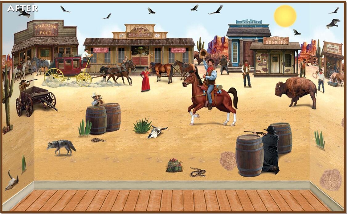 Wester-town-wandkulisse