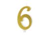 Geburtstagskerze Goldig Zahl 6