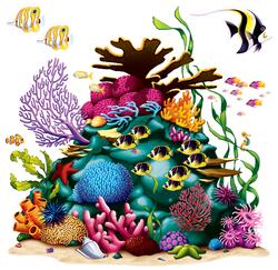 Décoration murale récif de corail