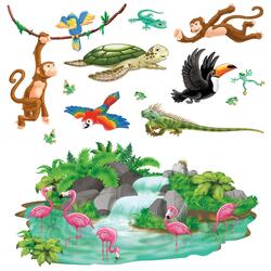 Tropische Tiere Wanddko