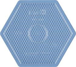 HAMA Panneau perforé midi grand hexagone transparent