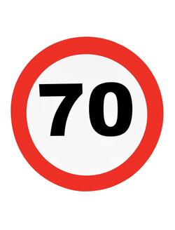70 Jahre Traffic Sign Wandschild