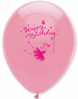 Ballone Happy Birthday Pink