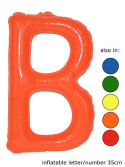 Ballon Buchstab " B"  in 5 Farben