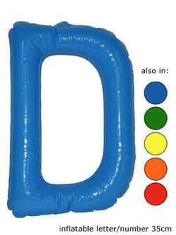 Ballon Buchstaben "D" Blau
