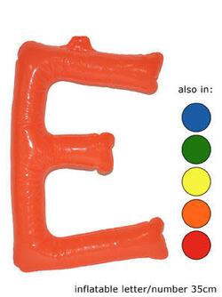 Ballon Buchstabe "E"  in 5 Farben