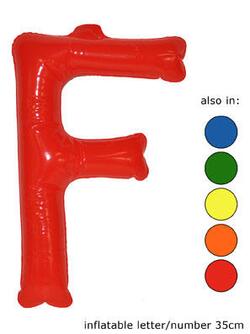 Ballon Buchstaben "F" Rot