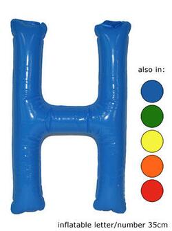 Ballon Buchstabe "H"  in 5 Farben
