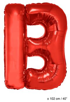 Folienballon Buchstab "B" Rot 1 Meter