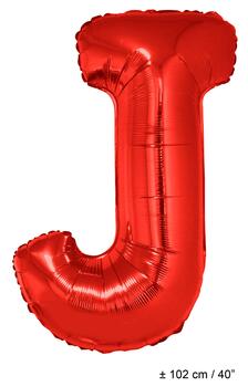 Buchstabenballon "J" Rot 1 Meter