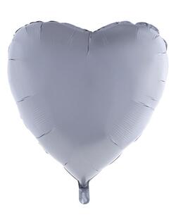 Ballon Silber Herz 76cm