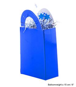 Ballon Halter Geschenkbox Blau