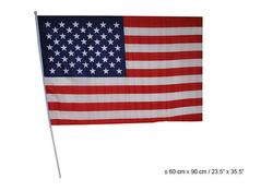USA Fahne am Stab