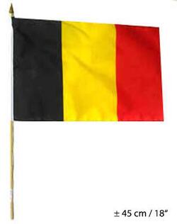 Belgien Fahne am Stab