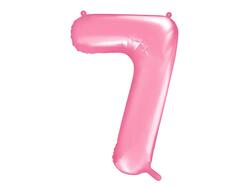Ballon Zahl 7 Pink 86cm