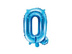 Mini ballon aluminium Q bleu 35 cm