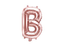 Buchstabenballon B Roségold