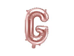Ballon lettre G or rose
