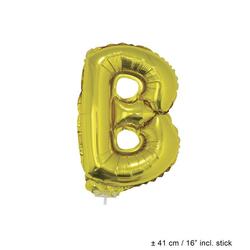 Mini Buchstabenballon B Gold
