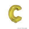Mini Buchstabenballon C Gold