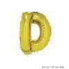 Mini Buchstabenballon D Gold