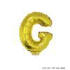 Mini Buchstabenballon G Gold