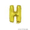 Folienballon Buchstabe H Gold 40 cm