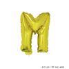 Folienballon Buchstabe M Gold 40 cm