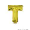 Mini Buchstabenballon T Gold
