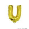 Mini Buchstabenballon U Gold