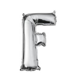 Buchstaben F Folienballon Silber