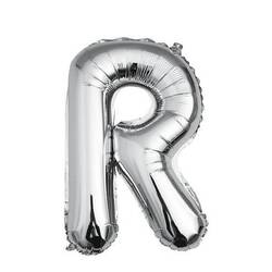 Buchstaben R Folienballon Silber
