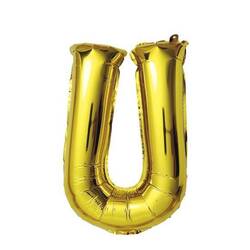 Buchstaben Folienballon U Gold 1 Meter