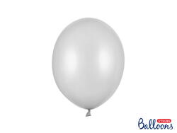 10 Silber Metallic Ballons 27cm