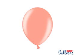10 ballons or rose 27cm