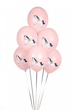 Kindergeburtstagsballons Pferd Pink