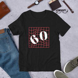 T-Shirt Schwarz Gitter 60
