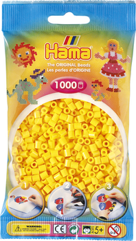 HAMA Midi Perlen 1000 Stück Gelb