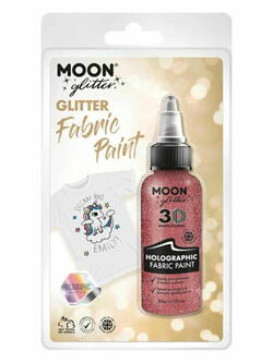 Holographic Glitter Fabric Paint Pink